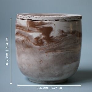 Handmade Concrete Candle: Bergamot | Cedarwood | Oud